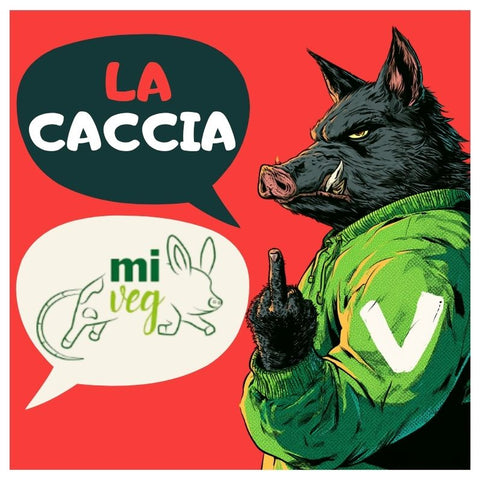 La caccia vino rosso vegano contro la caccia