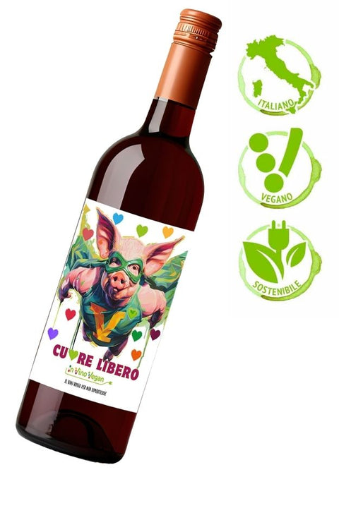 Cuore Libero Rosso il vino vegan per  non dimenticare mai