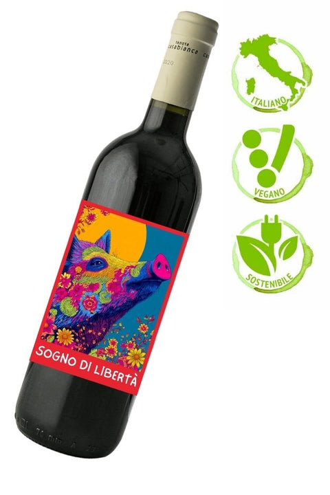 Scopri Sogno di Libertà, il nostro  nuovo vino vegan dedicato agli amici cinghiali